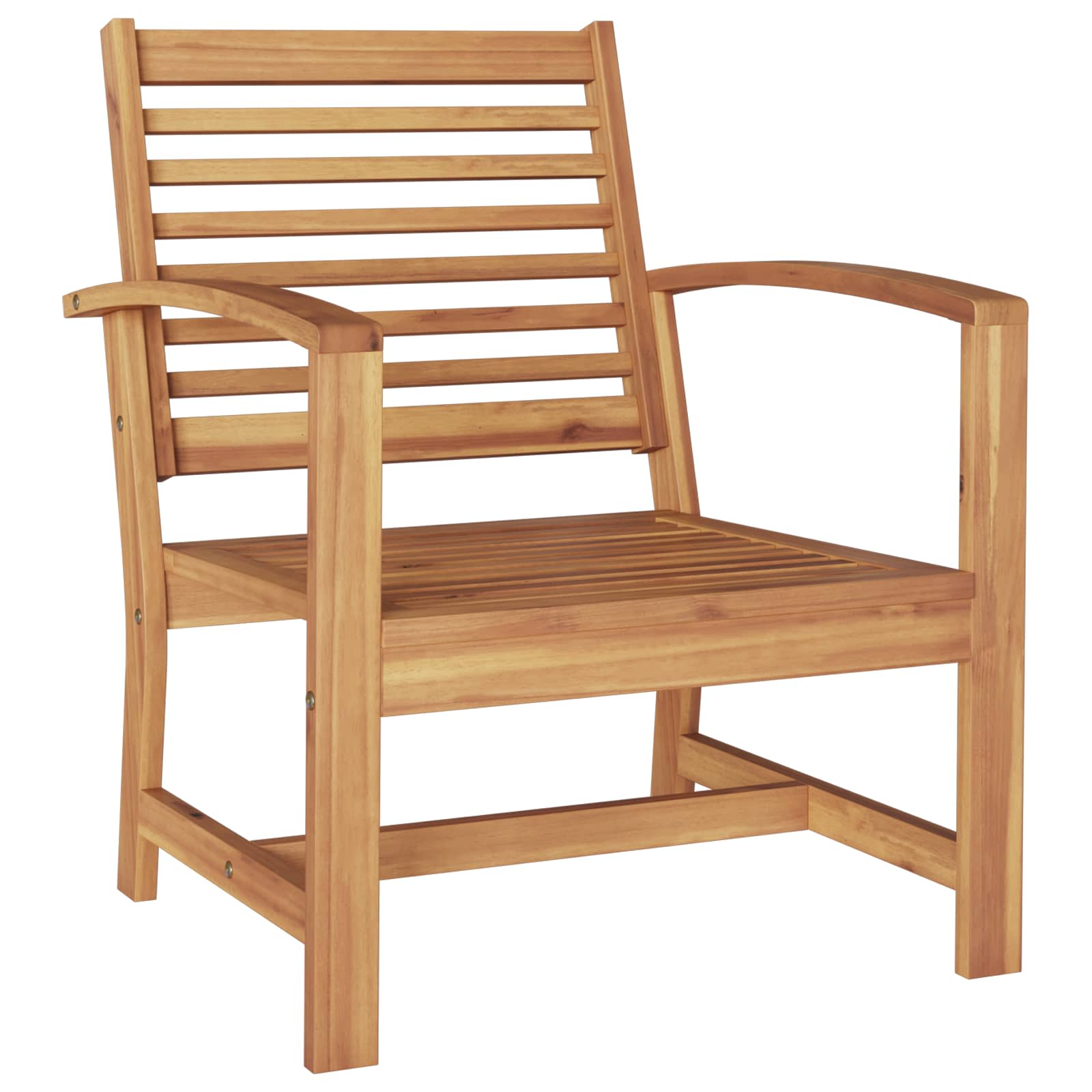 Stuhl 2 Stück Braun und Creme 65 x 60 x 76,5 cm Massivholz Teak