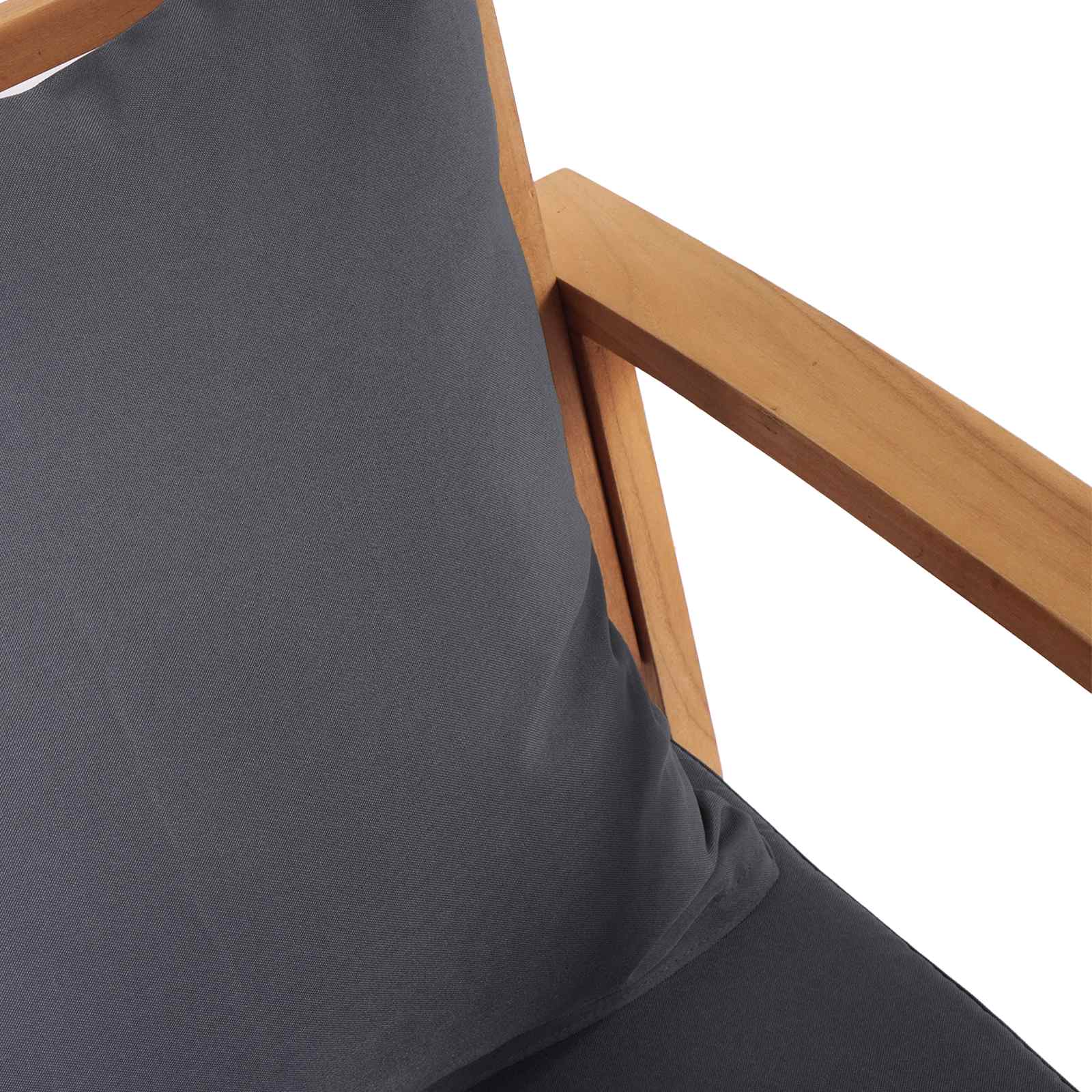 Stuhl mit Kissen 2 Stück Braun und Dunkelgrau 65 x 60 x 76,5 cm