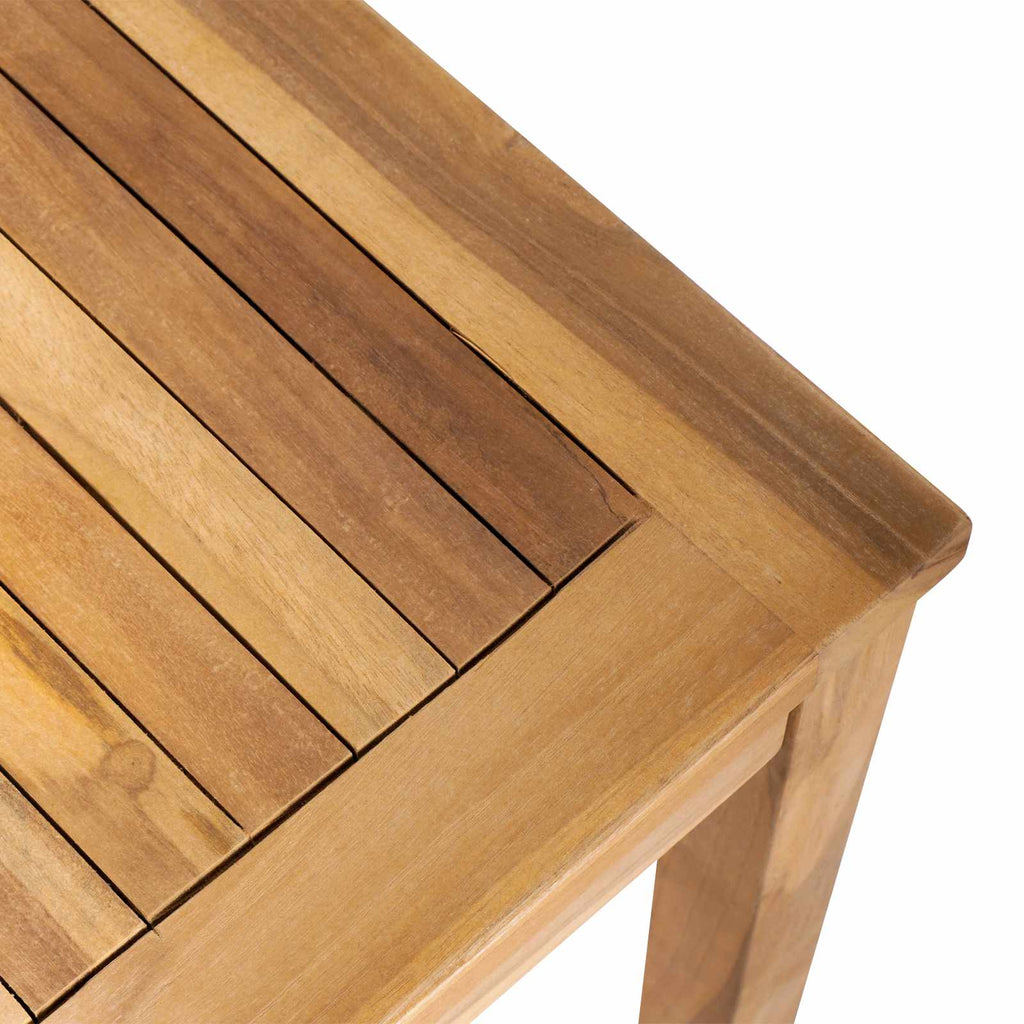 Tisch Braun 95 x 45 x 40 cm Massivholz Teak