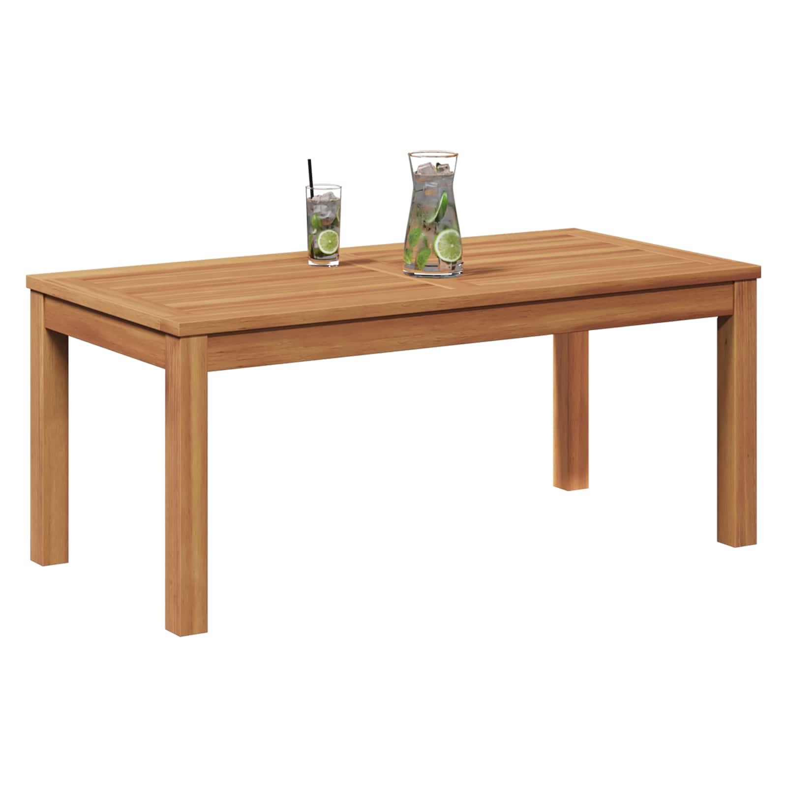 Tisch Braun 95 x 45 x 40 cm Massivholz Teak
