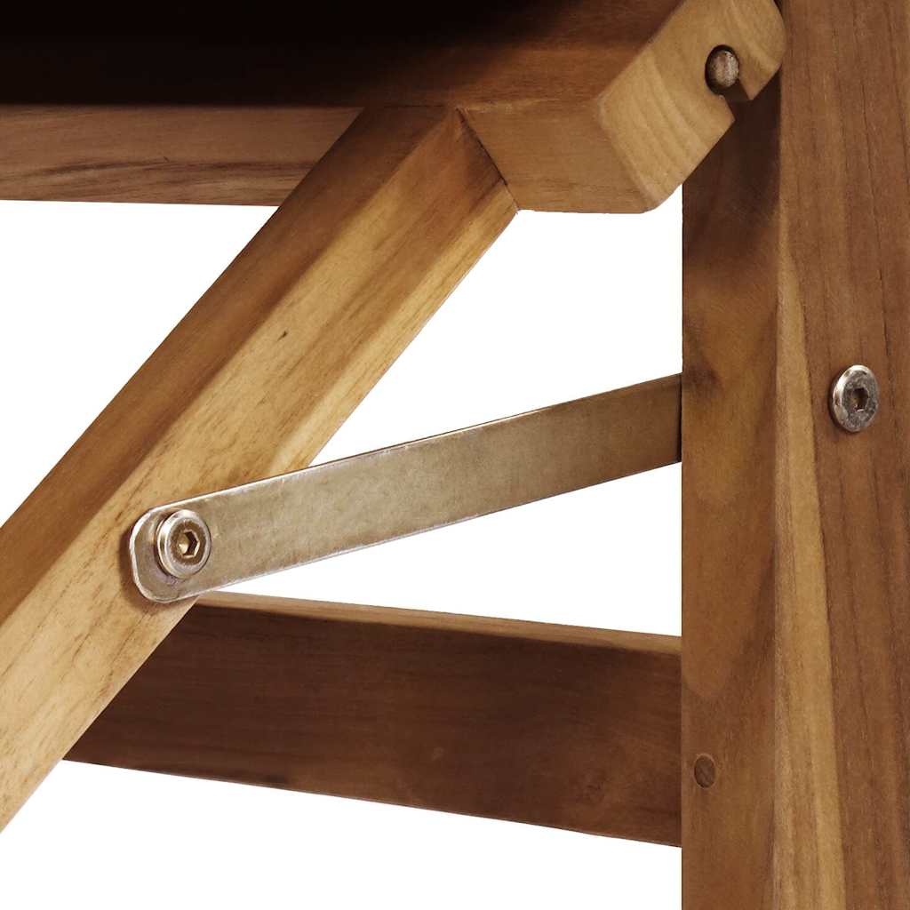 Esszimmerstuhl Grau 56 x 54 x 87 cm Massivholz Teak