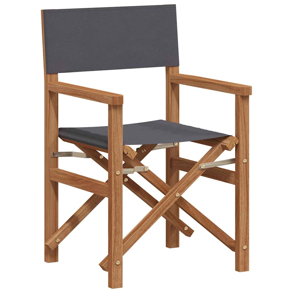 Esszimmerstuhl Grau 56 x 54 x 87 cm Massivholz Teak
