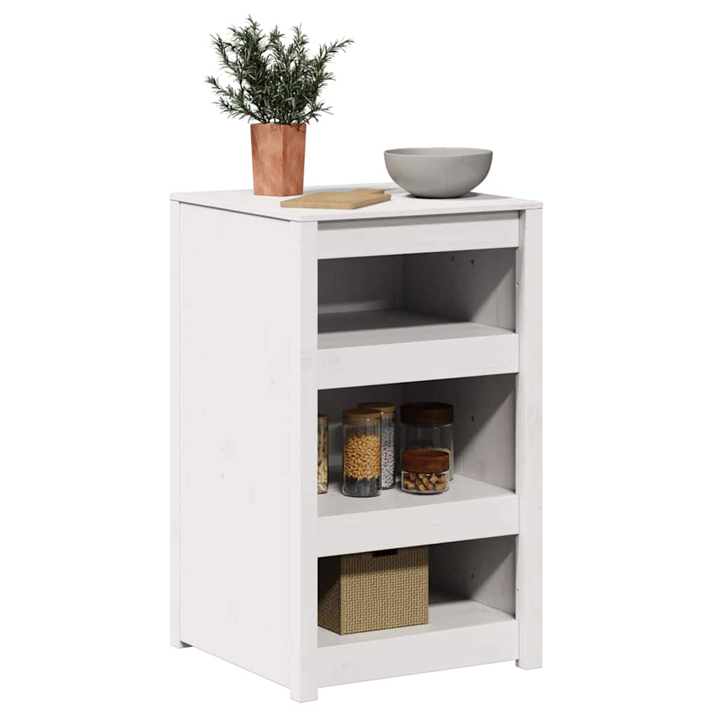 Küchenschrank MEPPEL Weiß 55 x 55 x 92 cm Massives Kiefernholz