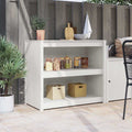 Küchenschrank MEPPEL Weiß 106 x 55 x 92 cm Massives Kiefernholz