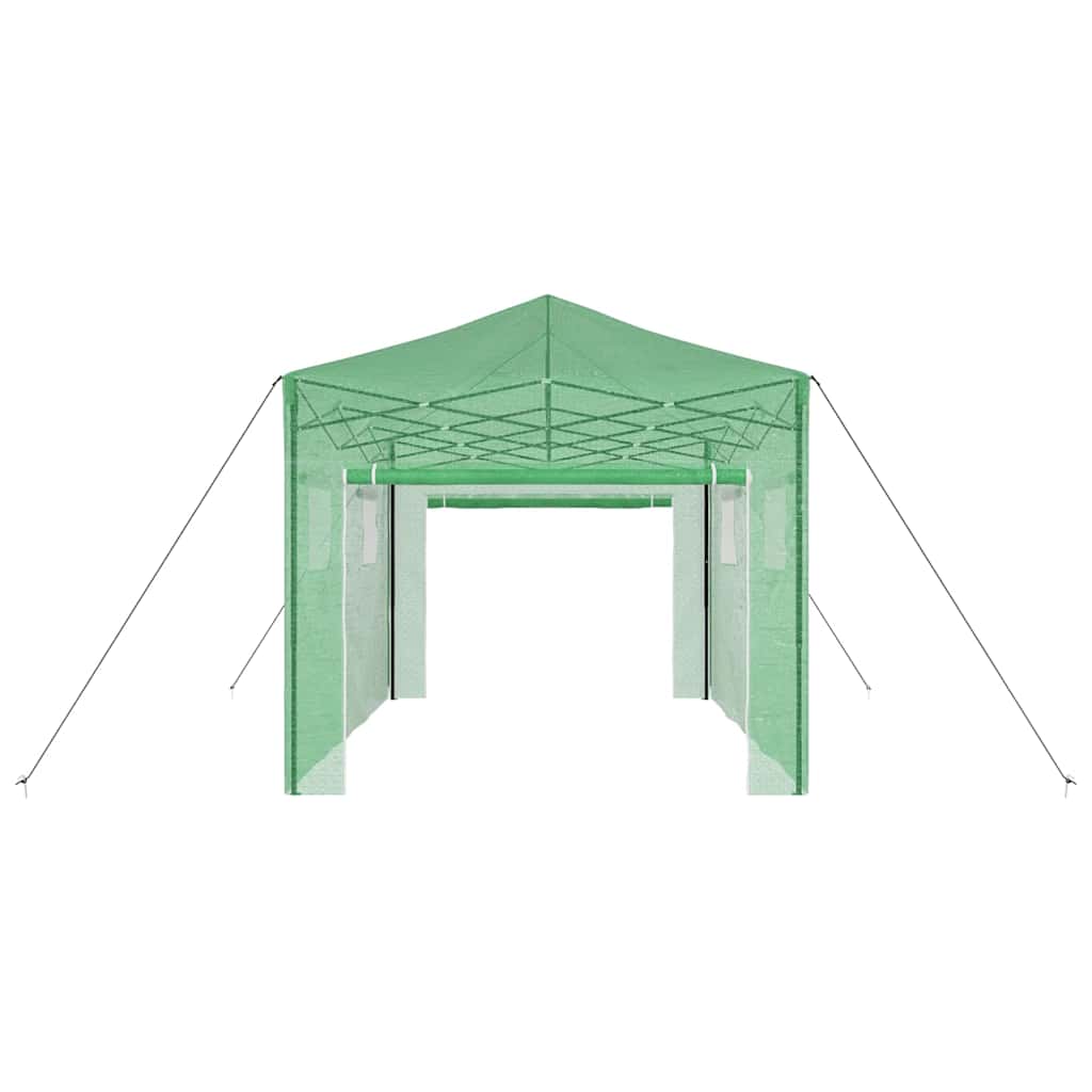 Gewächshaus mit Pop-up-Rahmen Grün 290 x 430 x 315 cm Eisen