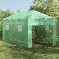 Gewächshaus mit Pop-up-Rahmen Grün 290 x 580 x 315 cm Eisen