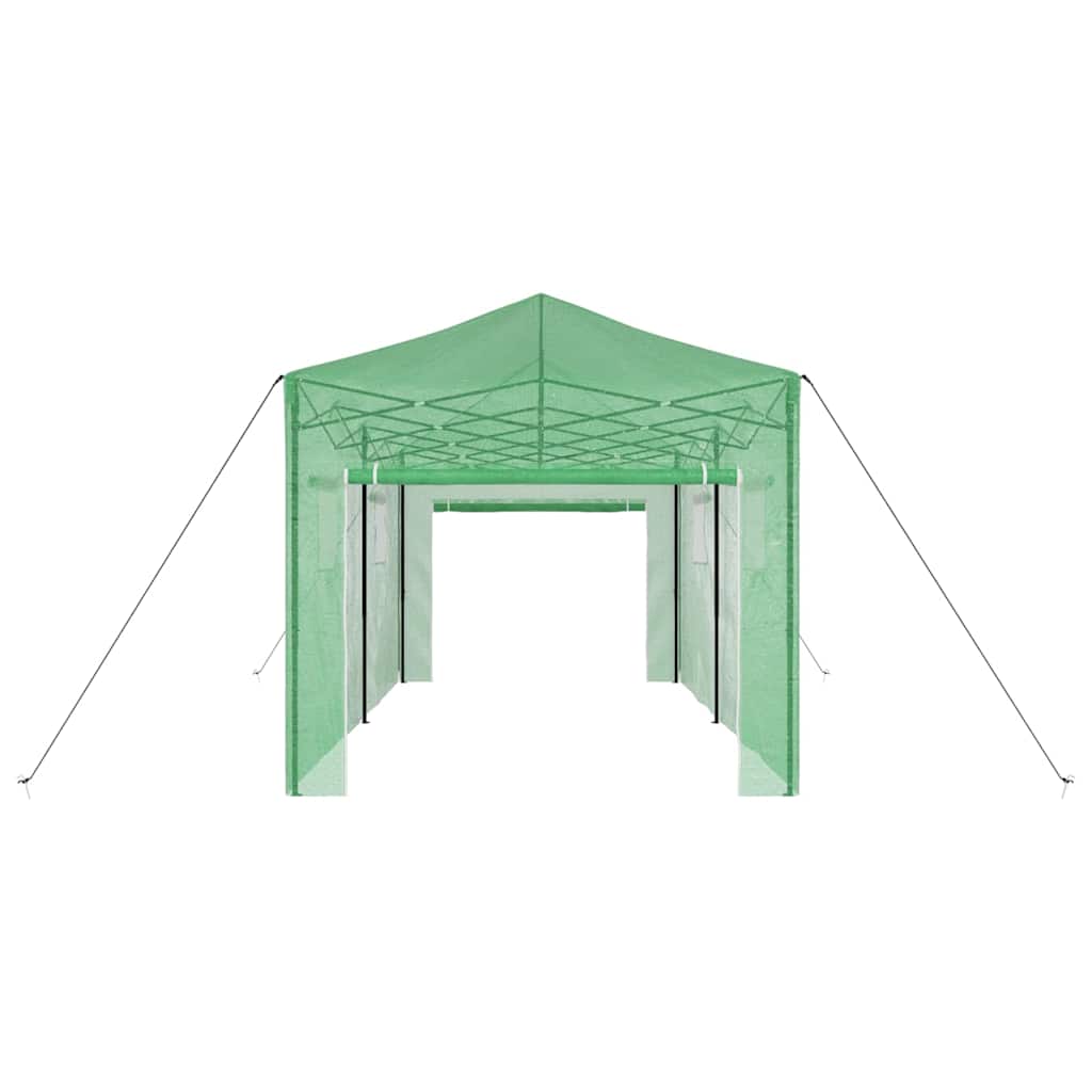 Gewächshaus mit Pop-up-Rahmen Grün 290 x 580 x 315 cm Eisen