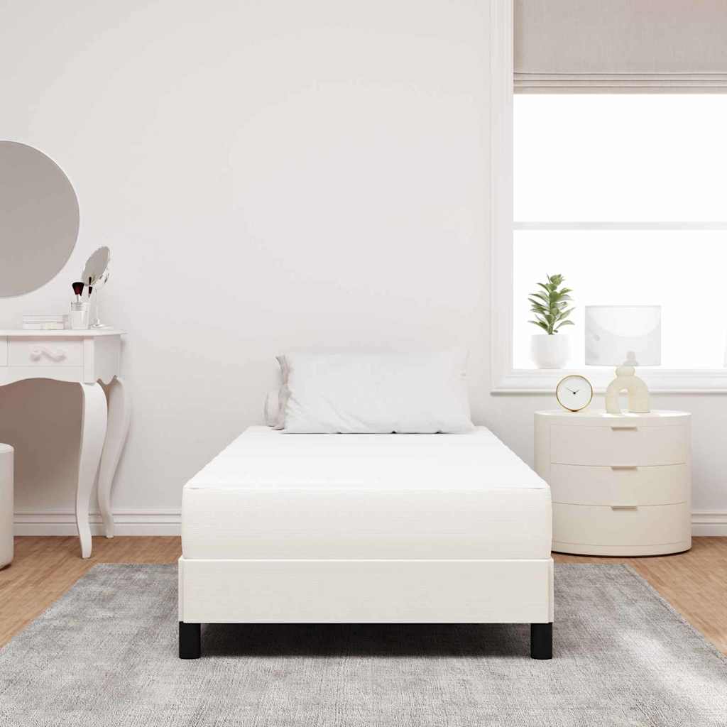 Bettmatratze mit Matratze Creme 80 x 200 cm Stoff