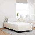 Bettmatratze mit Matratze Creme 90 x 190 cm Stoff