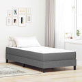 Bettmatratze mit Matratze Hellgrau 90 x 200 cm Stoff