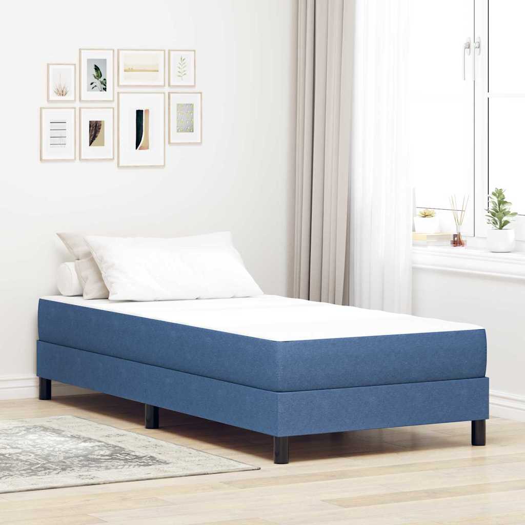 Bettmatratze mit Matratze Blau 90 x 200 cm Stoff