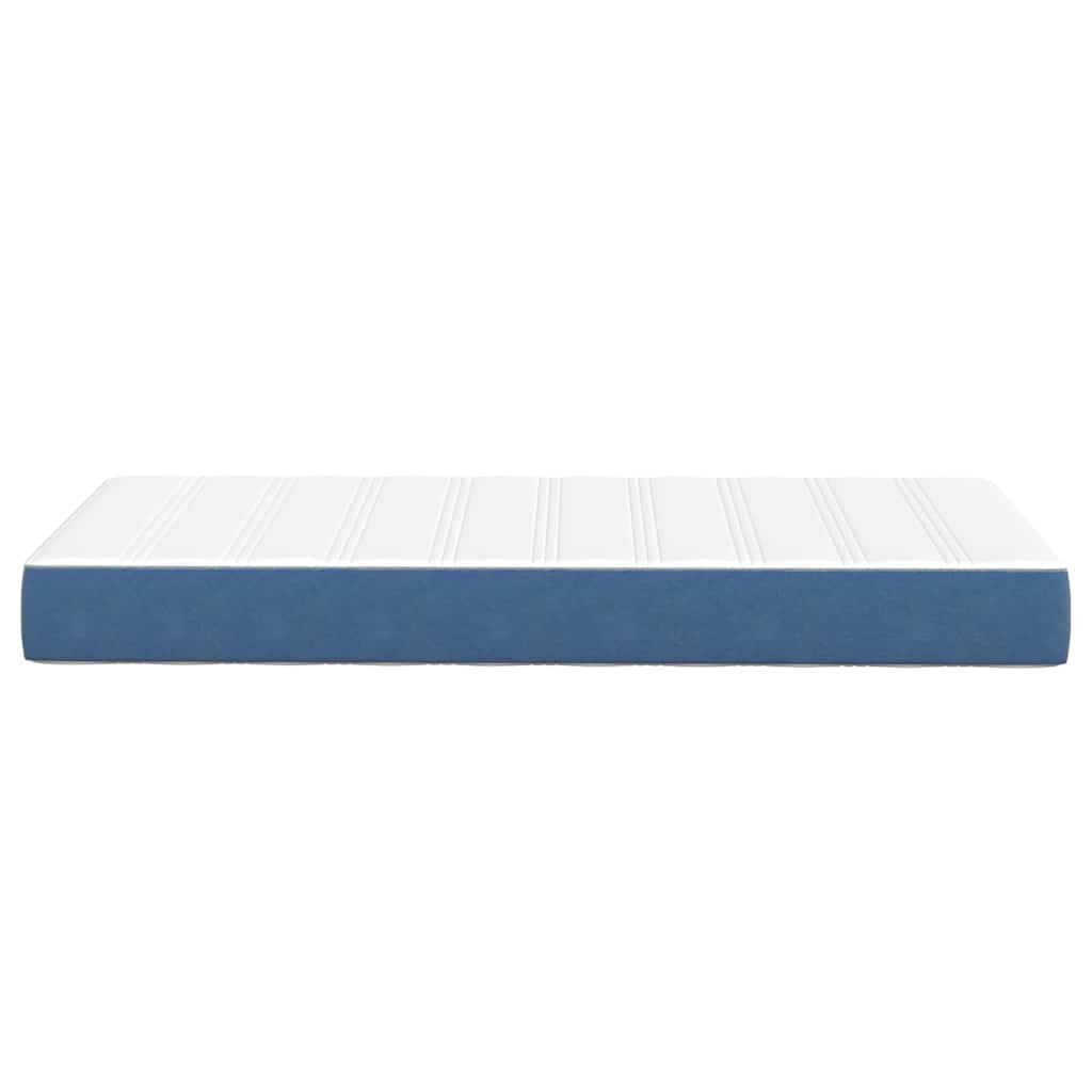Bettmatratze mit Matratze Blau 90 x 200 cm Stoff