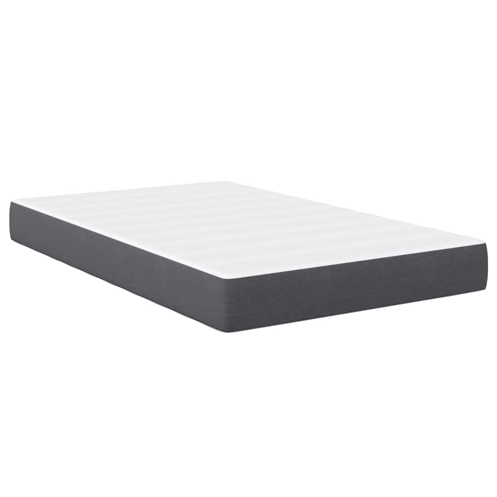 Bettmatratze mit Matratze Grau 120 x 190 cm Stoff