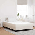 Bettmatratze mit Matratze Creme 120 x 190 cm Stoff