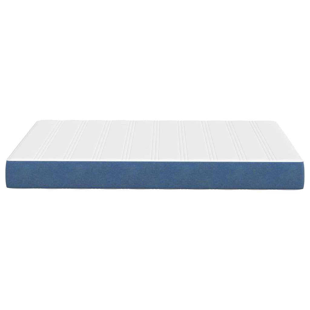 Bettmatratze mit Matratze Blau 120 x 190 cm Stoff