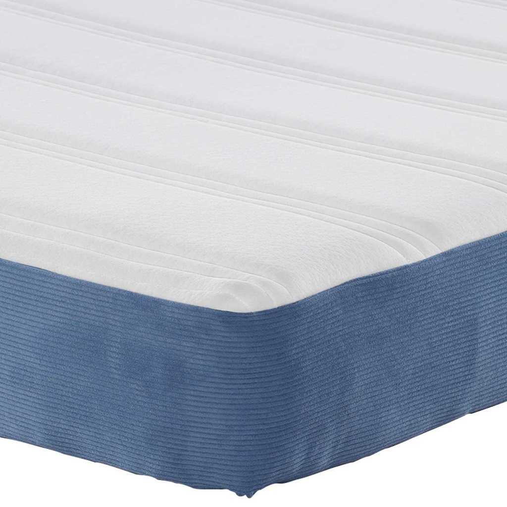 Bettmatratze mit Matratze Blau 120 x 200 cm Stoff