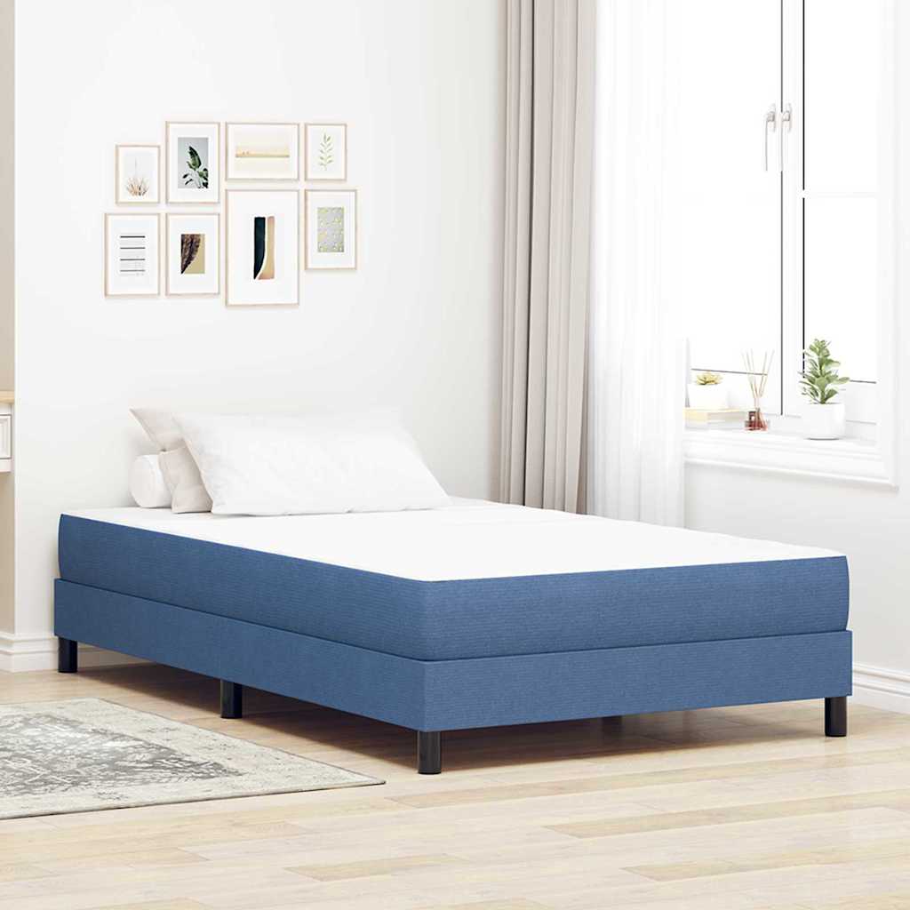 Bettmatratze mit Matratze Blau 120 x 200 cm Stoff