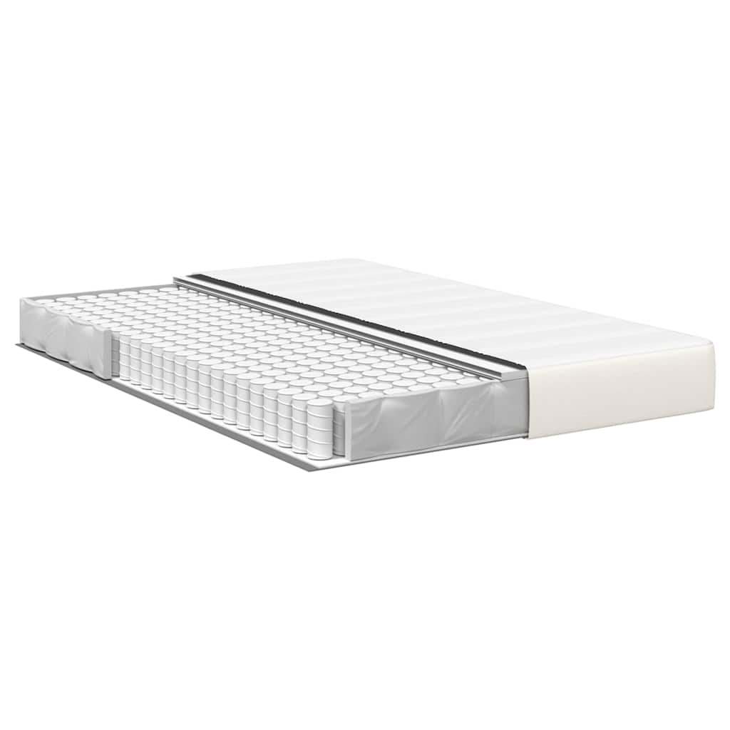 Bettmatratze mit Matratze Creme 140 x 190 cm Stoff