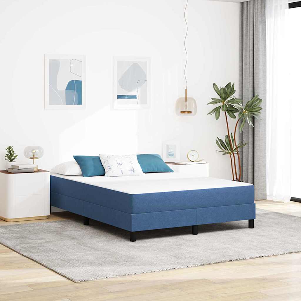 Bettmatratze mit Matratze Blau 140 x 190 cm Stoff