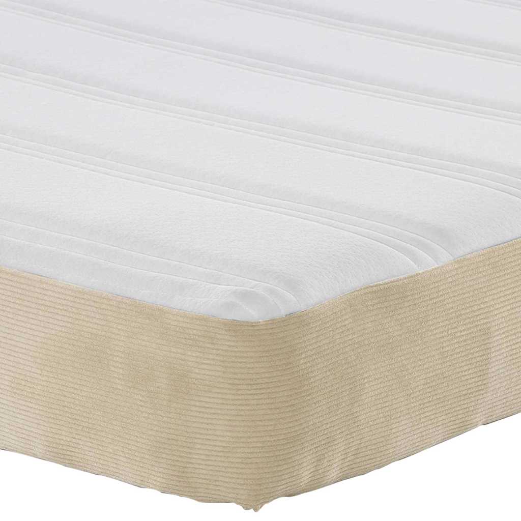 Bettmatratze mit Matratze Salbei 140 x 190 cm Stoff