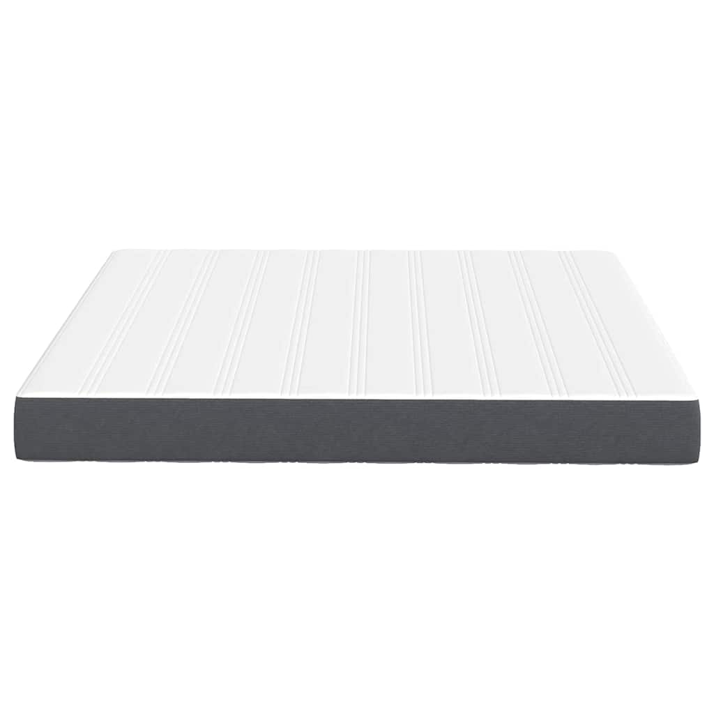 Bettmatratze mit Matratze Grau 180 x 200 cm Stoff