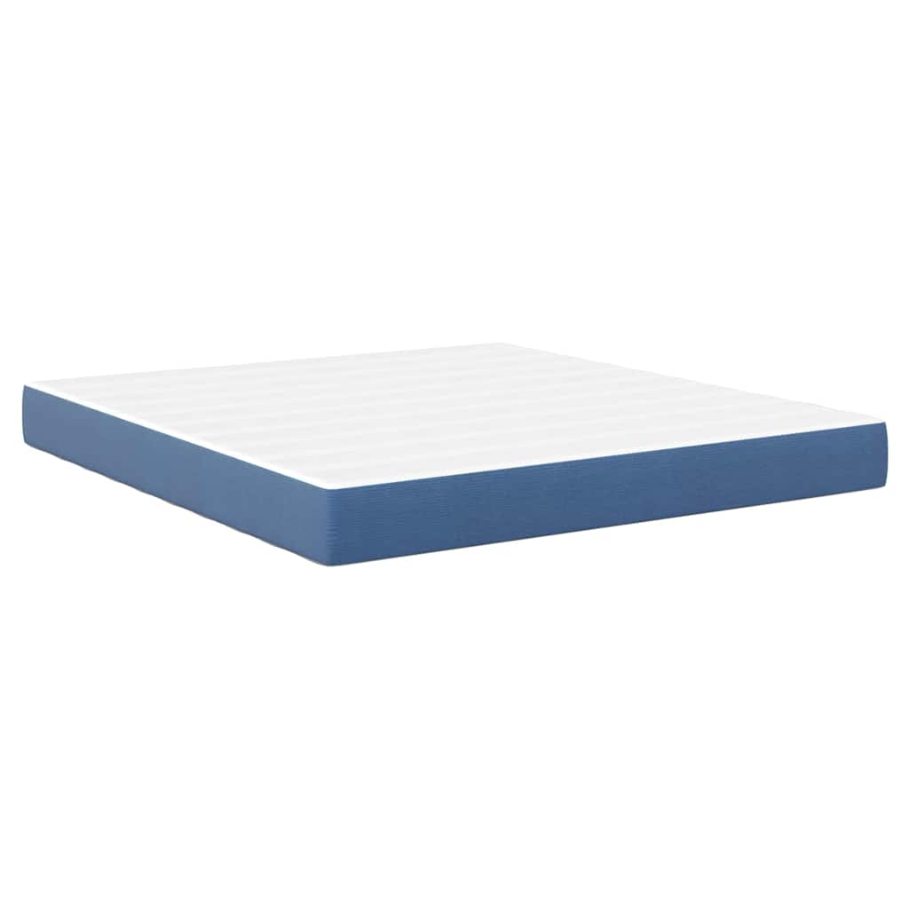Bettmatratze mit Matratze Blau 180 x 200 cm Stoff