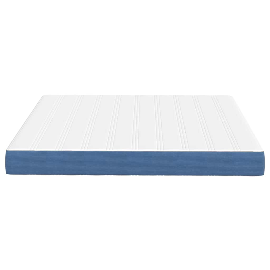 Bettmatratze mit Matratze Blau 180 x 200 cm Stoff
