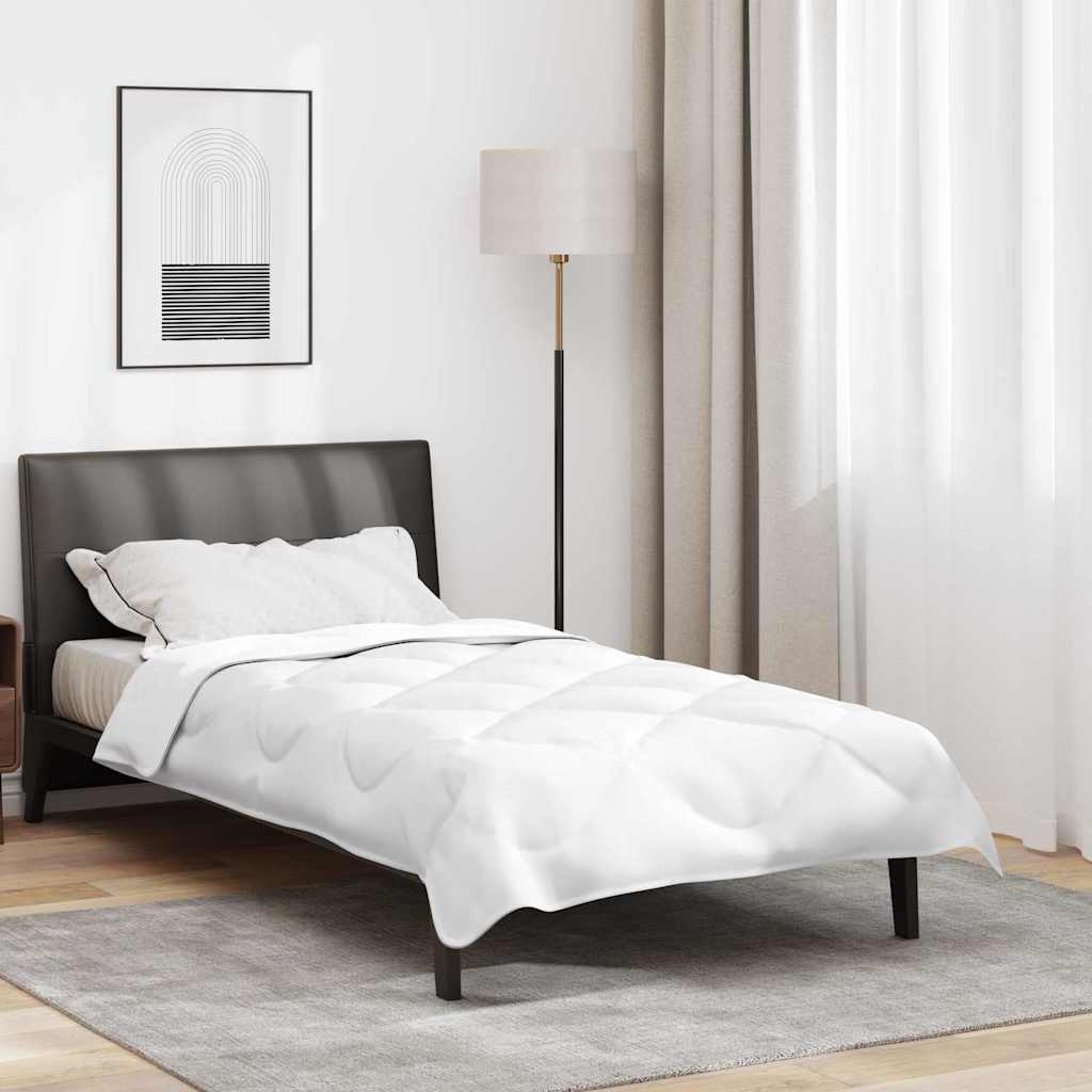 2-in-1 Bettdecke Weiß 200 x 155 x 10 cm Polyester