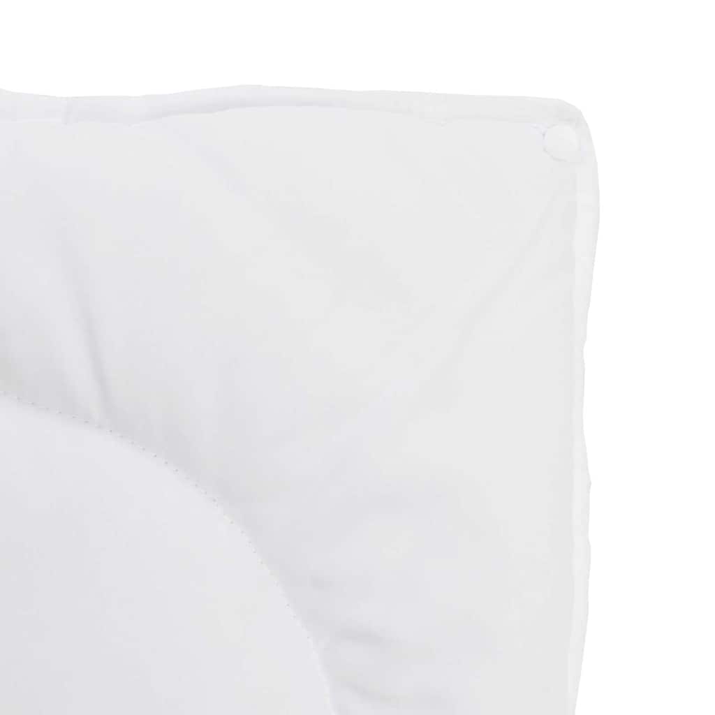 2-in-1 Bettdecke Weiß 260 x 220 x 10 cm Polyester