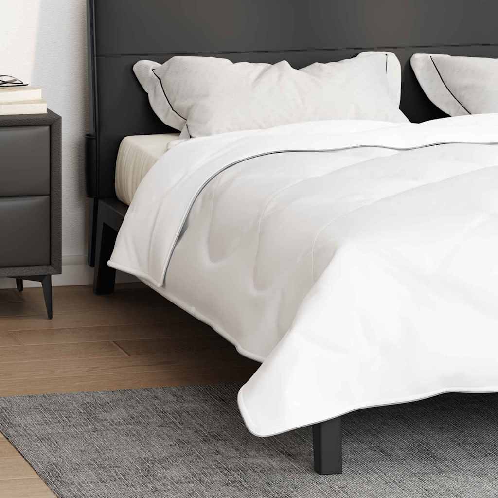 2-in-1 Bettdecke Weiß 260 x 220 x 10 cm Polyester