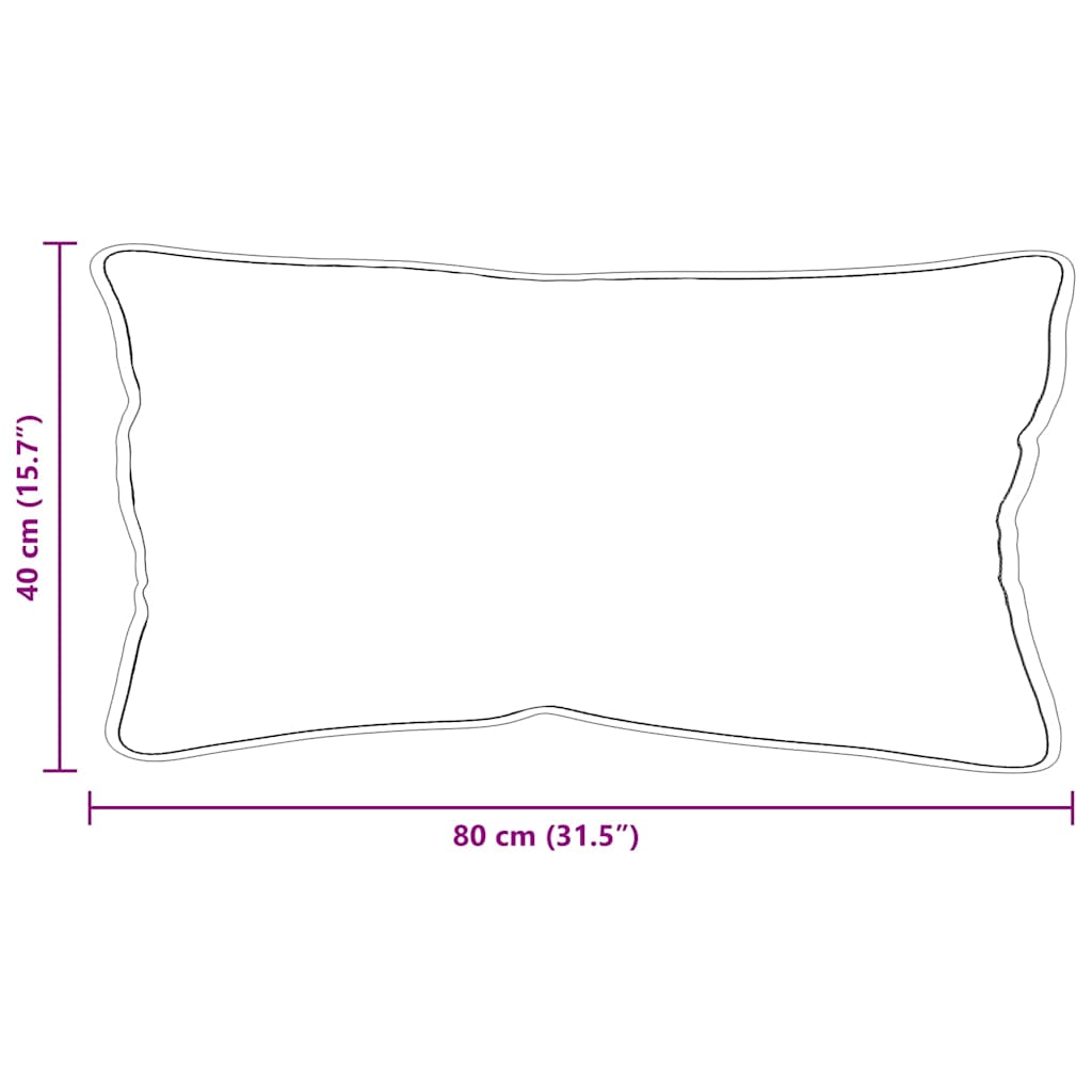 Kopfkissen Weiß 80 x 42 x 20 cm Baumwolle und Polyester