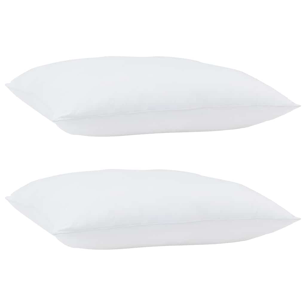 Kopfkissen 2 pcs Weiß 41 x 41 x 20 cm Baumwolle und Polyester
