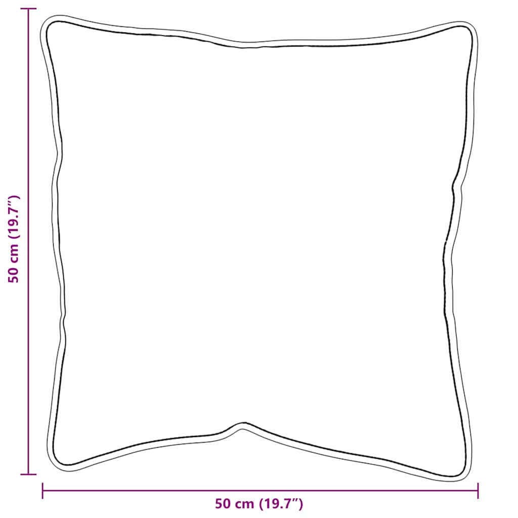 Kopfkissen 2 pcs Weiß 51 x 51 x 20 cm Baumwolle und Polyester