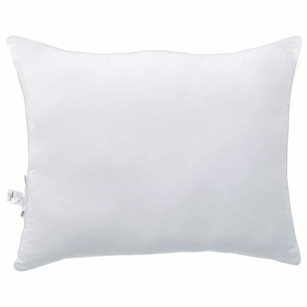 Kopfkissen 2 pcs Weiß 80 x 60 x 20 cm Baumwolle und Polyester