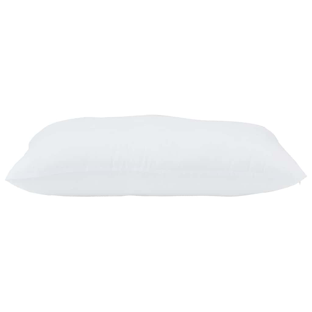 Kopfkissen mit Kissen 2 pcs Weiß 51 x 31 x 20 cm Polyester