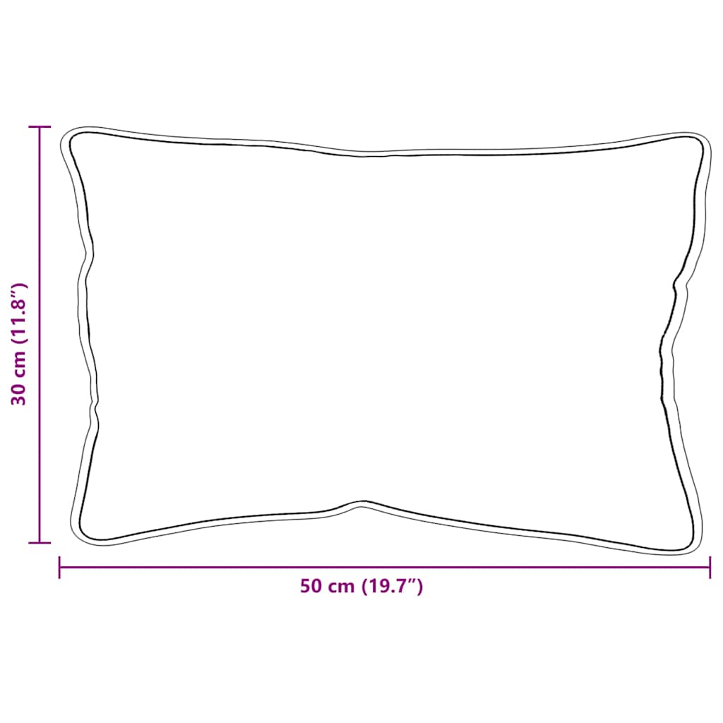 Kopfkissen mit Kissen 2 pcs Weiß 51 x 31 x 20 cm Polyester