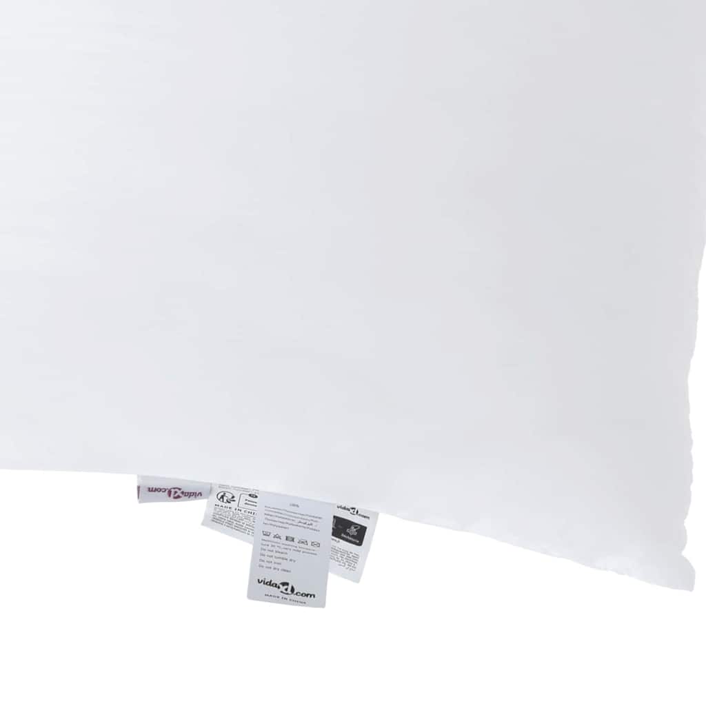 Kopfkissen mit Kissen 2 pcs Weiß 41 x 40 x 20 cm Polyester