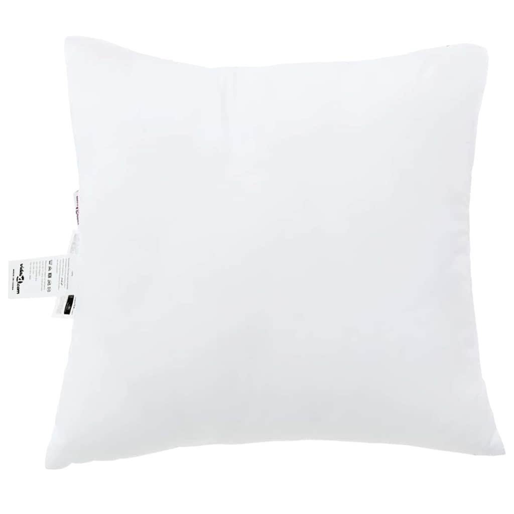 Kopfkissen mit Kissen 2 pcs Weiß 41 x 40 x 20 cm Polyester