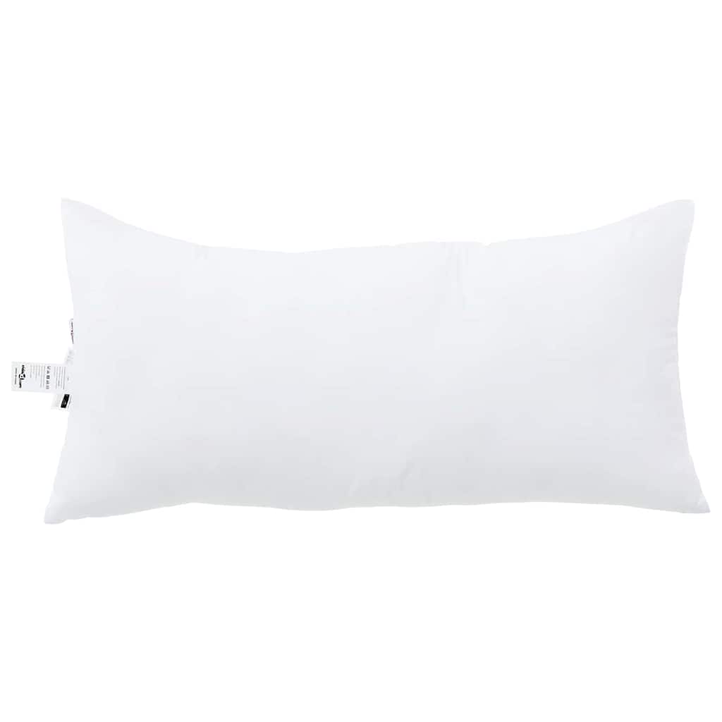 Kopfkissen mit Kissen 2 pcs Weiß 81 x 42 x 20 cm Polyester