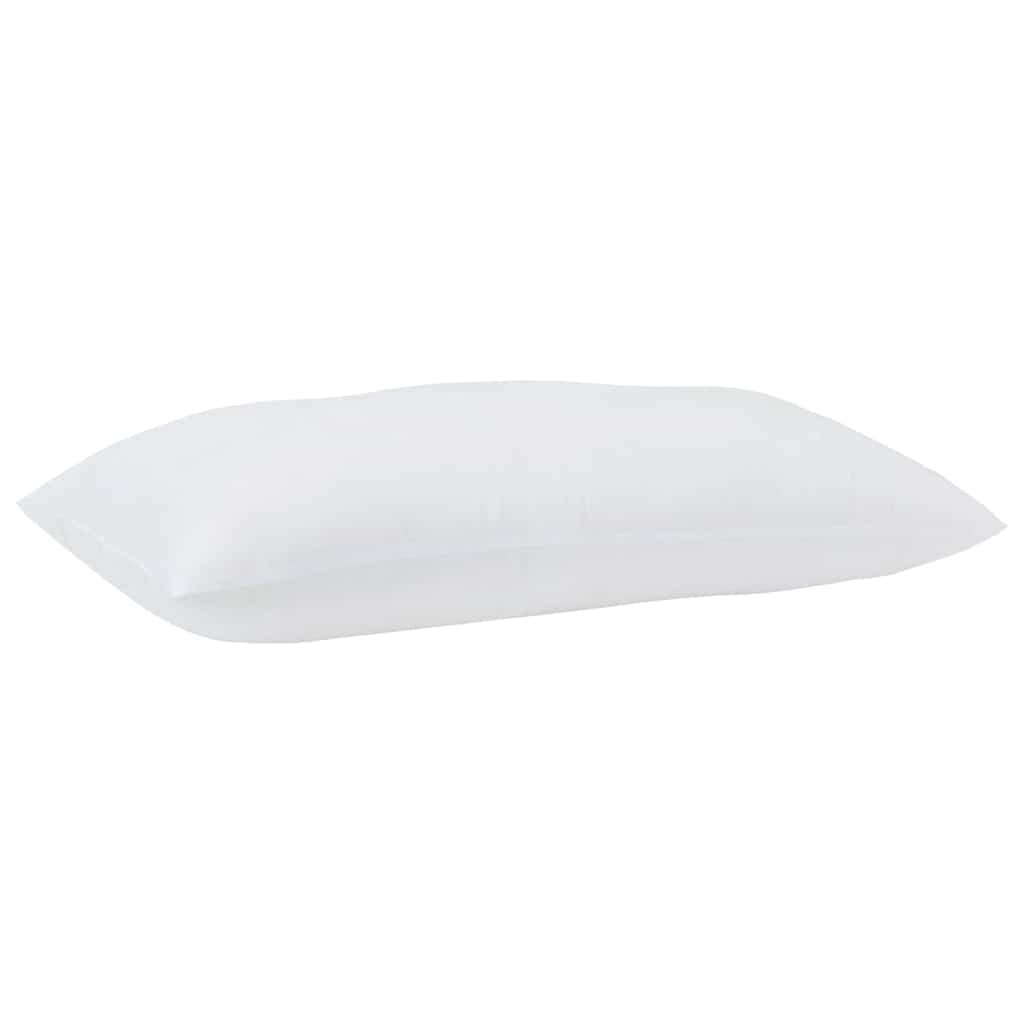 Kopfkissen mit Kissen 2 pcs Weiß 81 x 42 x 20 cm Polyester