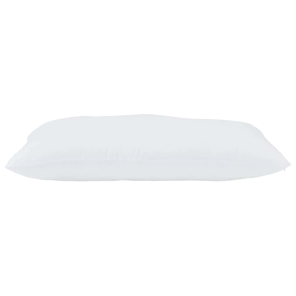 Kopfkissen mit Kissen 2 pcs Weiß 81 x 42 x 20 cm Polyester