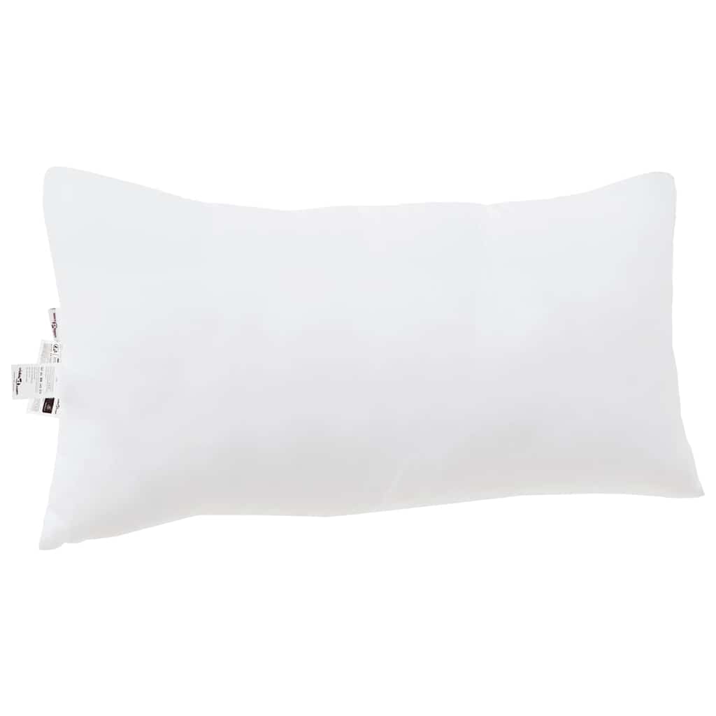 Kopfkissen mit Kissen 2 pcs Weiß 81 x 42 x 20 cm Polyester
