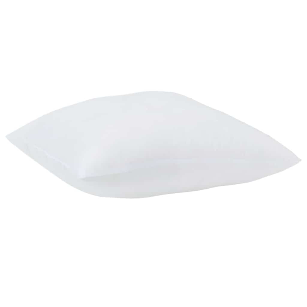 Kopfkissen mit Kissen 2 pcs Weiß 51 x 50 x 20 cm Polyester