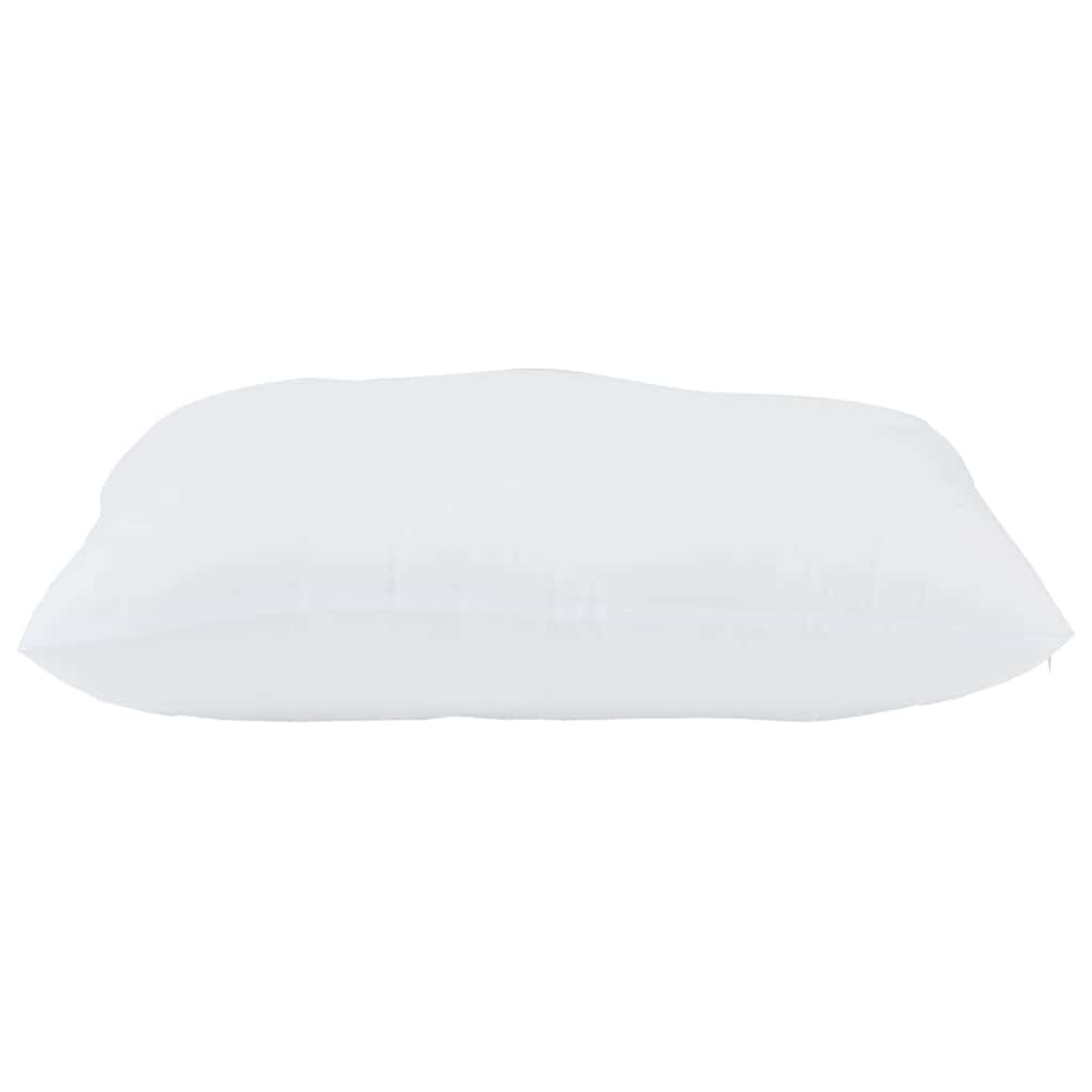 Kopfkissen mit Kissen 2 pcs Weiß 51 x 50 x 20 cm Polyester