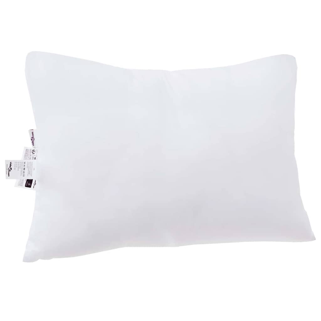 Kopfkissen mit Kissen 2 pcs Weiß 71 x 51 x 20 cm Polyester
