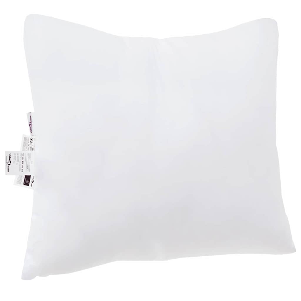 Kopfkissen mit Kissen 2 pcs Weiß 60 x 60 x 20 cm Polyester
