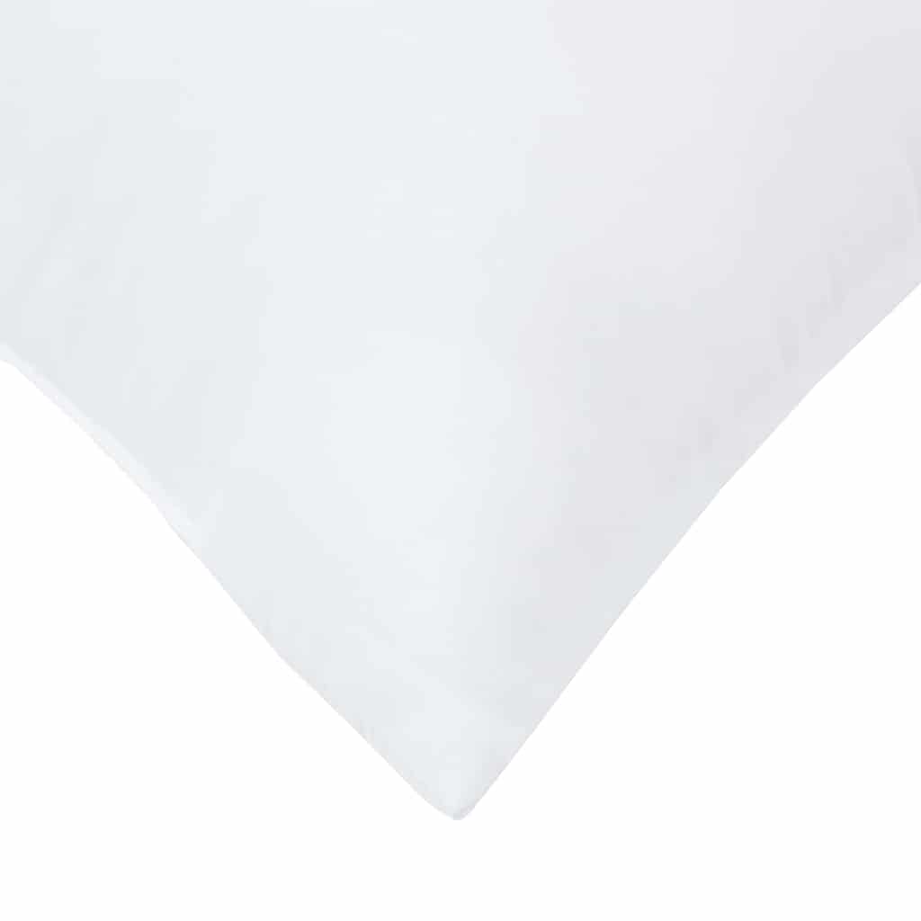 Kopfkissen mit Kissen 2 pcs Weiß 79 x 60 x 20 cm Polyester