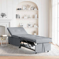 Schlafsofa Ausziehbar Hellgrau 194 x 50 x 82 cm Stoff