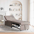 Schlafsofa Ausziehbar Taupe 194 x 50 x 82 cm Stoff