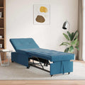 Schlafsofa Blau 194 x 67 x 82 cm Samt